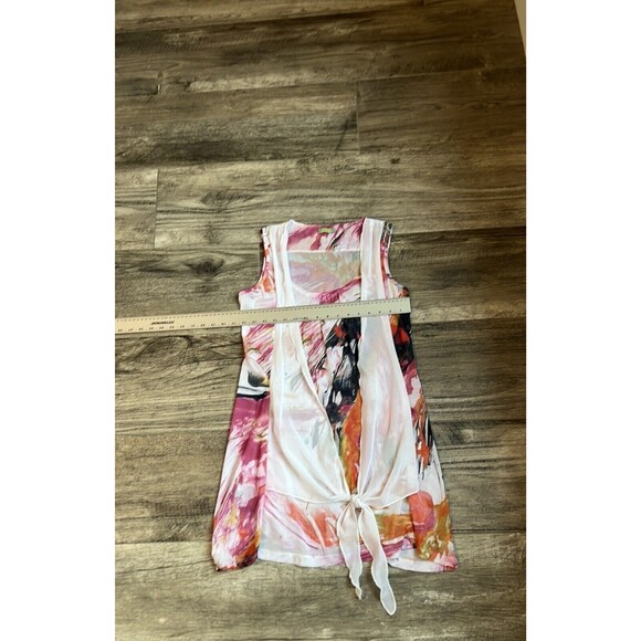 Dolcezza Colorful Art-to-Wear Top Wrap comfy short sleeve no size see pics #107 - Picture 7 of 8